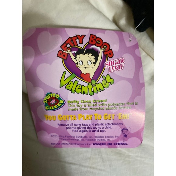 2011 Betty Boop Valentines “Hug Me!” Orange Heart 16’ New with‎ tags. - Picture 4 of 8